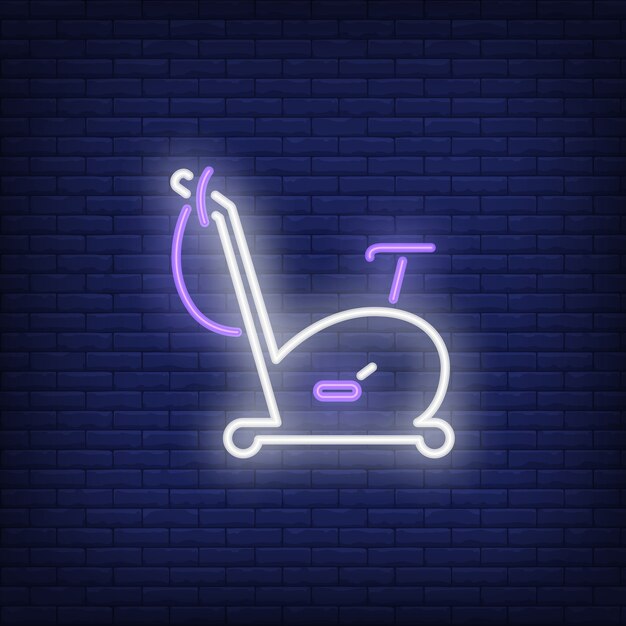 Exercise bike neon sign