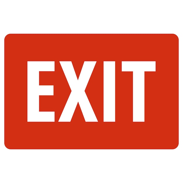 Free Vector exit icon sign vector illustration