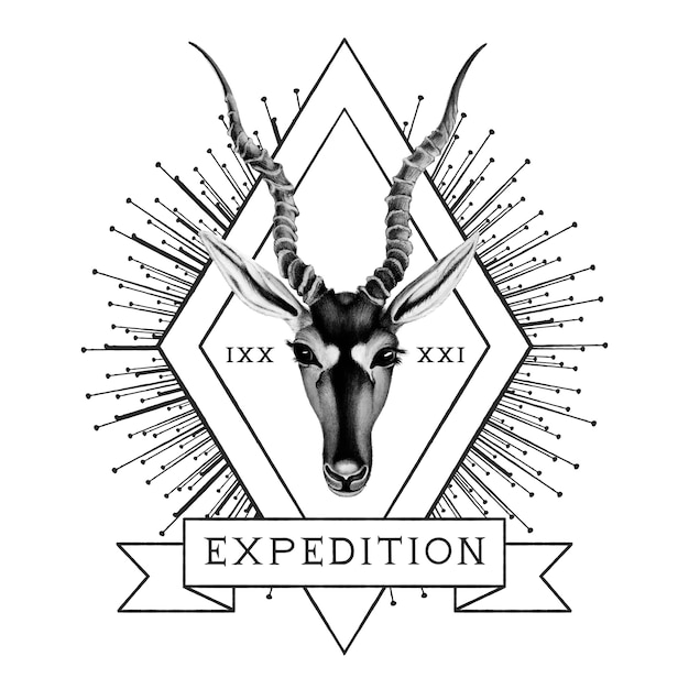 Free Vector expedition travel logo design vector