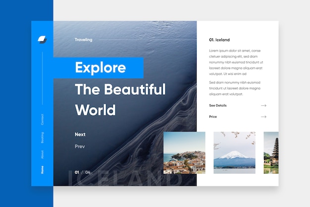 Explore the ocean landing page