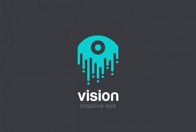 Free Vector eye drop logo vector icon