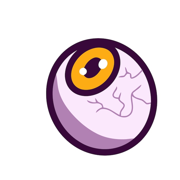 Free Vector eye hallowen doodle icon