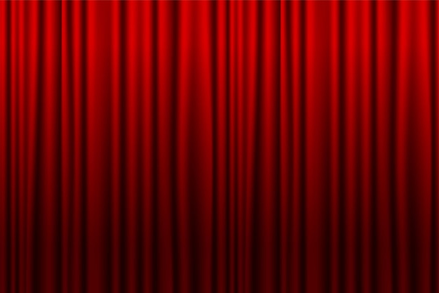 Free vector fabric curtain backdrop for your event show or performance