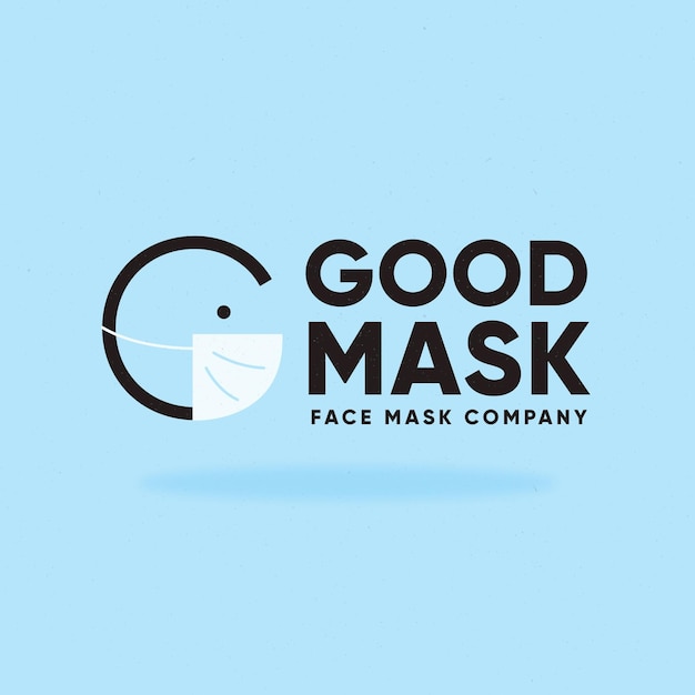 Face mask logo template