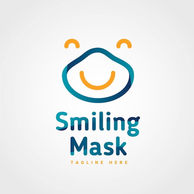 Face mask logo template