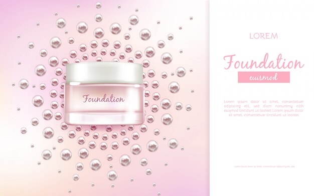 Face moisturizing cream or essence 3d realistic vector advertising banner