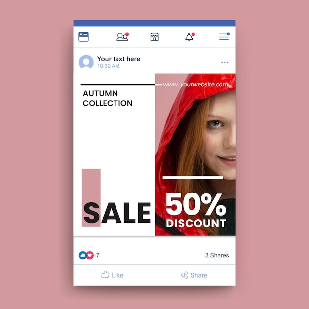 Facebook fashion sale template