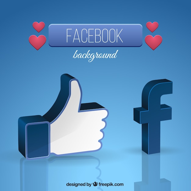 Facebook symbol background