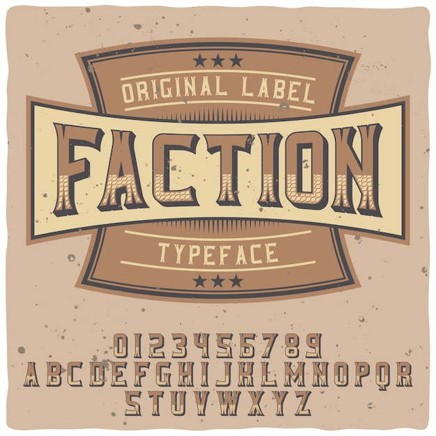 Faction typeface