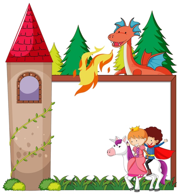 Free Vector fairy tale banner template