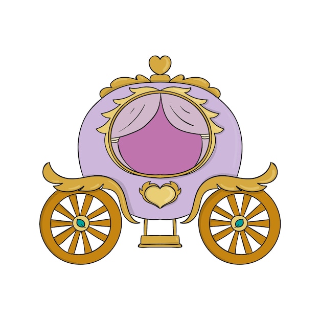 Fairy tale carriage illustration