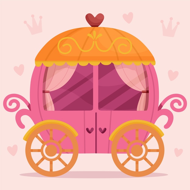 Free vector fairy tale carriage