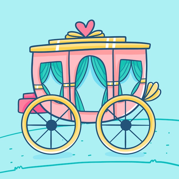 Free vector fairy tale carriage