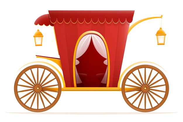 Fairytale carriage illustration