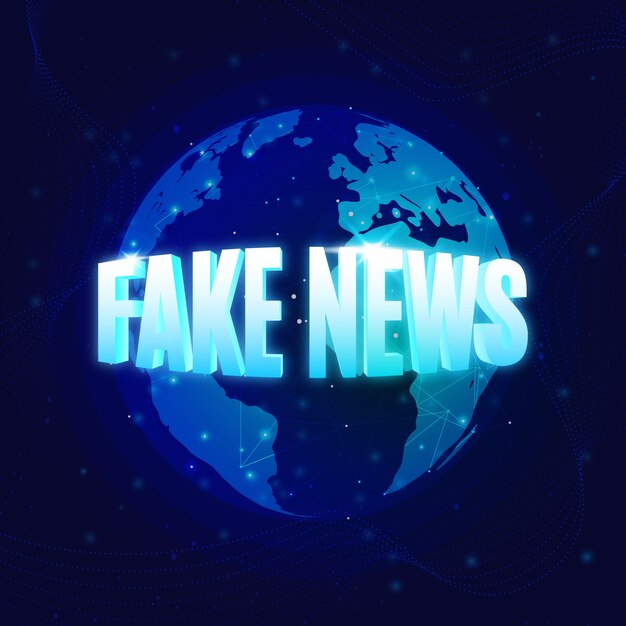 Fake news banner template