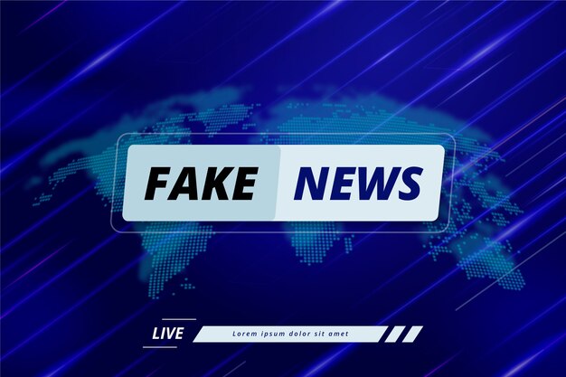 Fake news template design