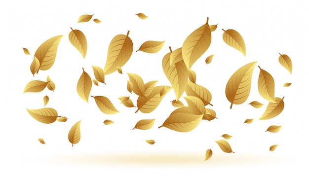 Free vector falling or floating leaves background