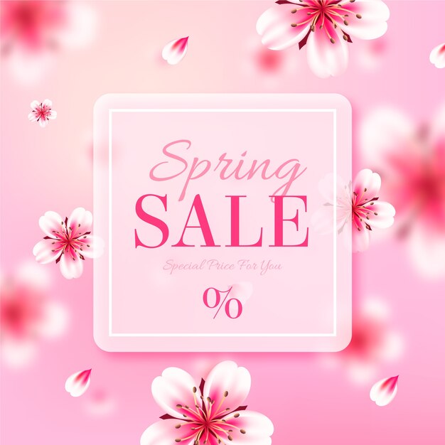 Falling flowers blurred spring sale