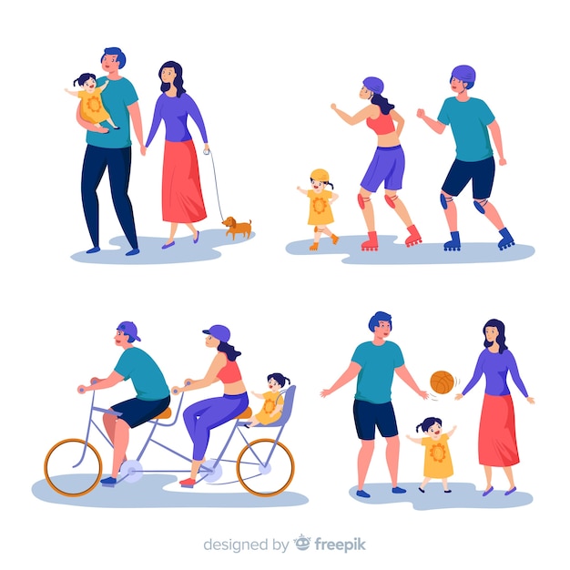 Free Vector family collection