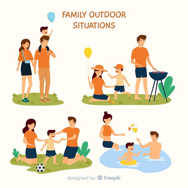 Free Vector family collection