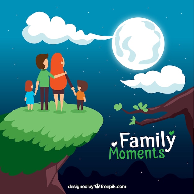 Family moments illustration