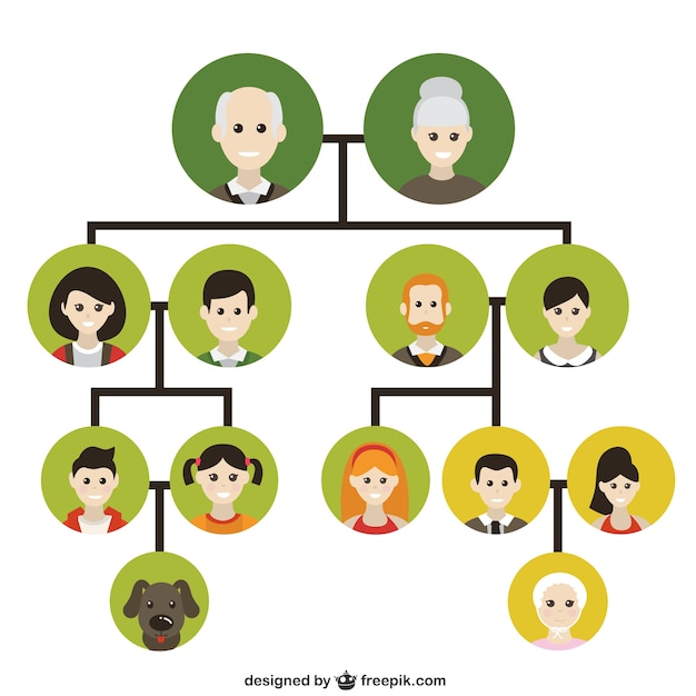 Family tree icons