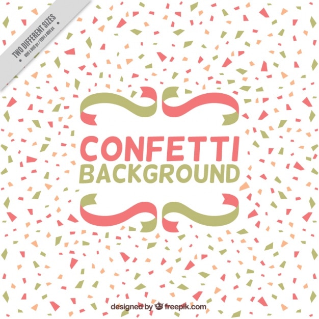 Free Vector fantastic background with pink and green confetti