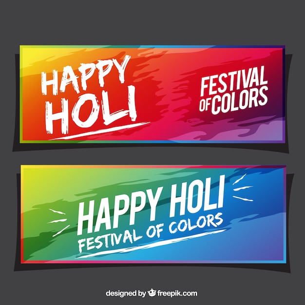 Fantastic banners for festival of colors