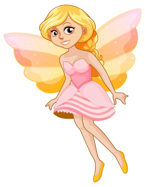 Fantastic fairy girl cartoon character