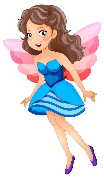 Fantastic fairy girl cartoon character