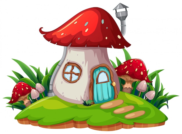 A fantasy mushroom house