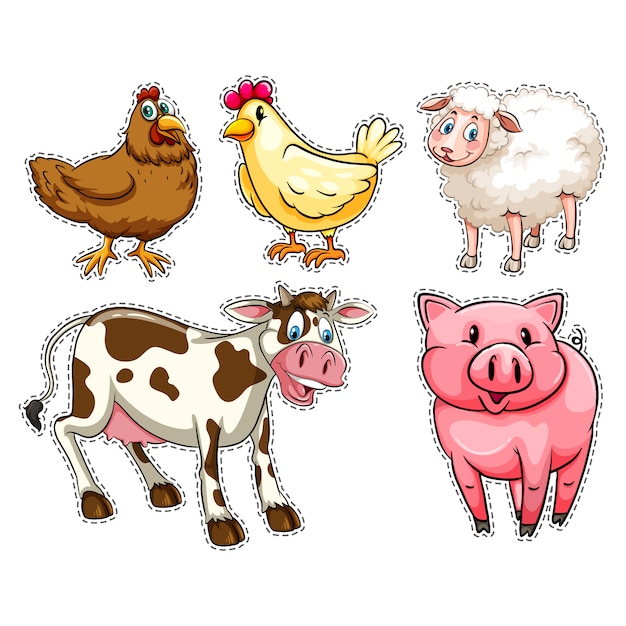 Farm animals collecti