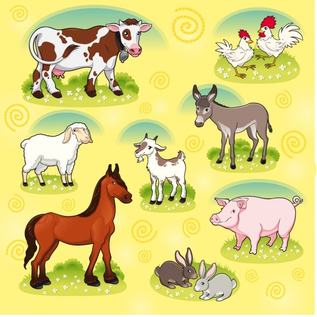 Farm animals collection