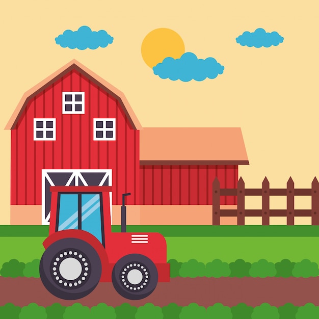 Free Vector farm fresh cartoon