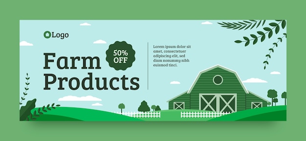 Free Vector farm template design