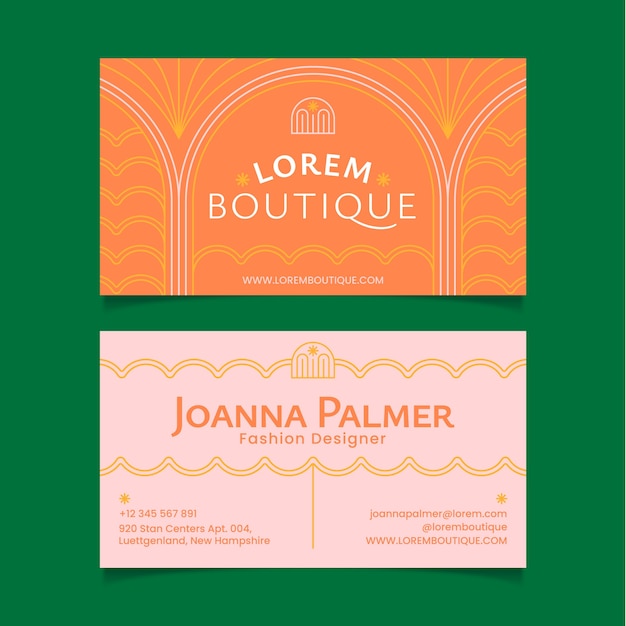 Fashion boutique card template