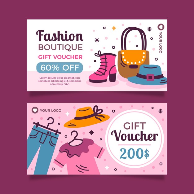 Fashion boutique template design