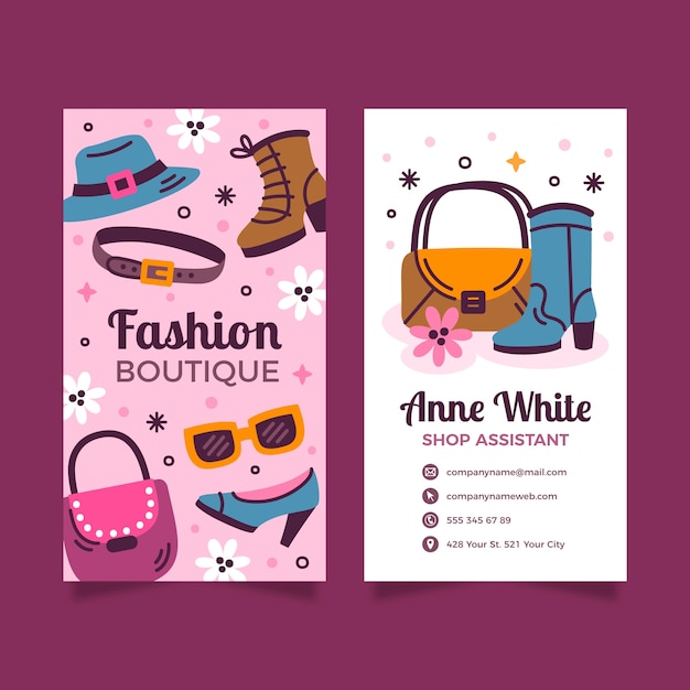 Free Vector fashion boutique template design