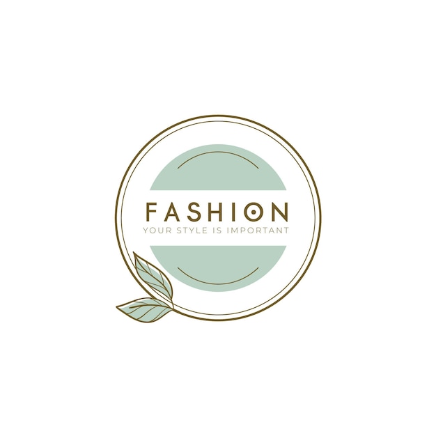 Free Vector fashion brand logo template