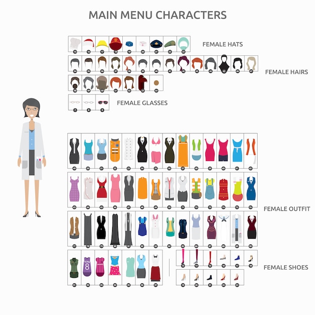 Fashion characters collection