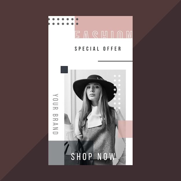 Fashion instagram story template