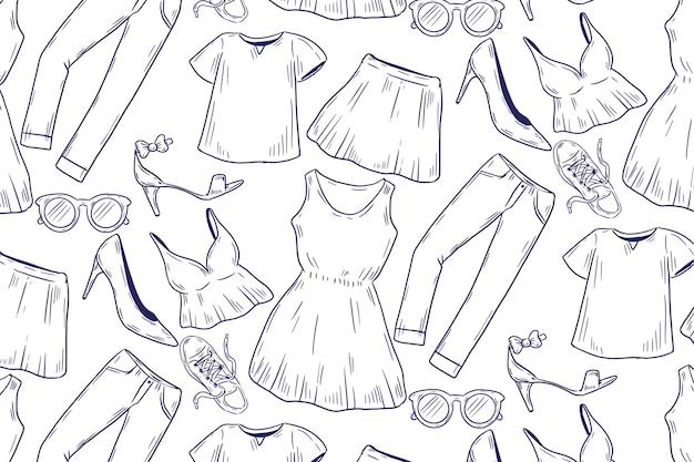 Free Vector fashion pattern background