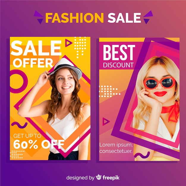 Fashion sale banners