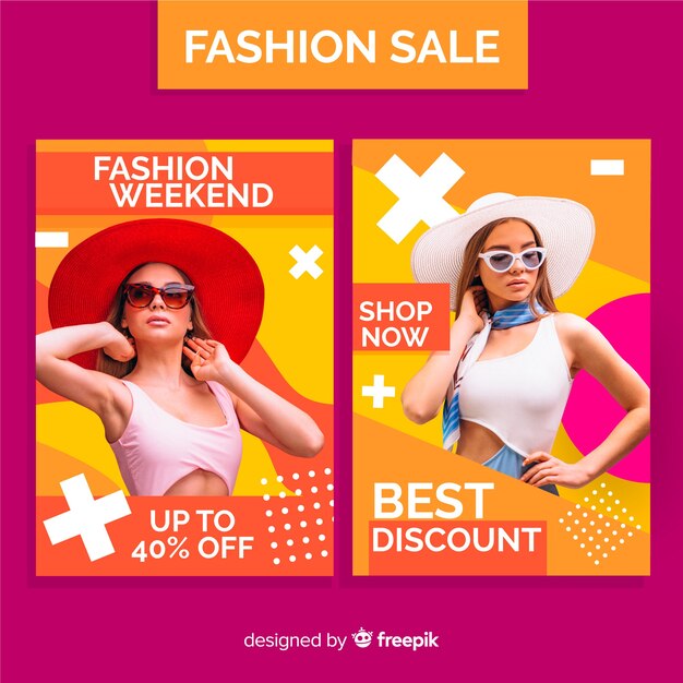 Fashion sale banners