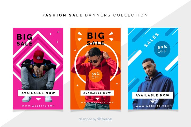 Fashion sale banners