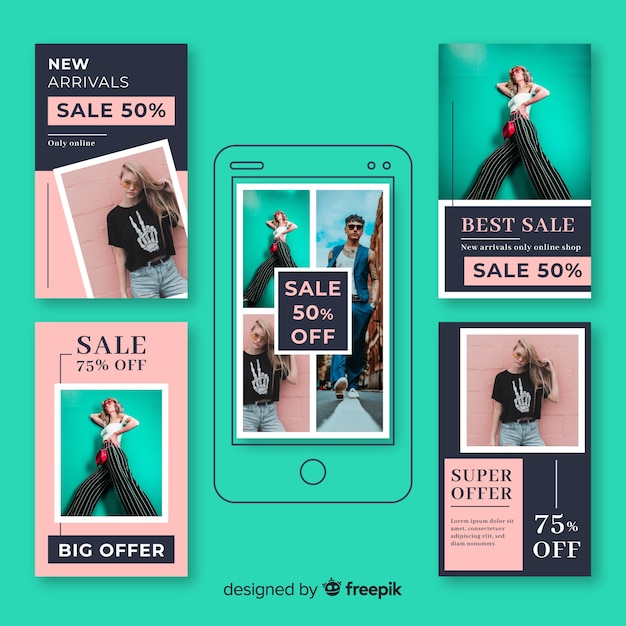 Fashion sale instagram stories collection