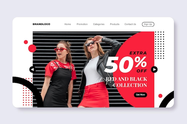 Fashion sale - landing page