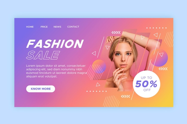 Fashion sale - landing page