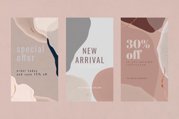 Fashion sale template collection