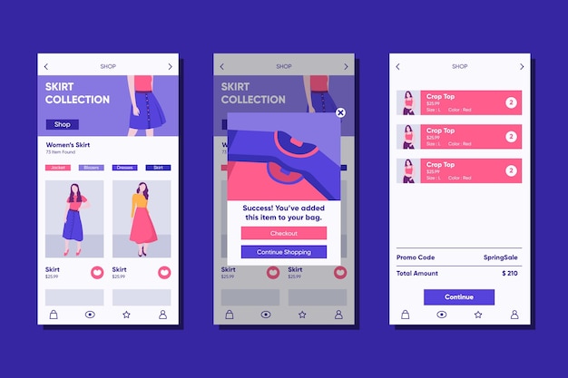 Fashion shopping app template